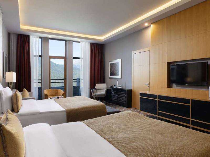 Chambre Deluxe avec lits jumeaux et vue sur la ville