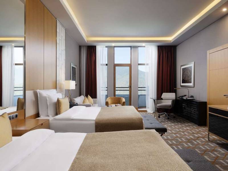 Chambre Deluxe avec lits jumeaux et vue sur la ville