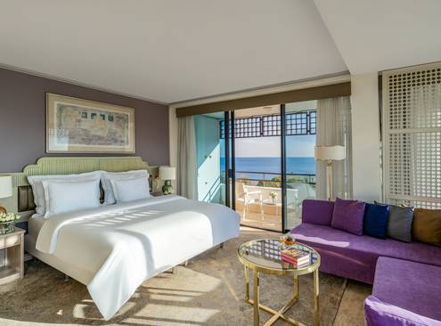 Deluxe Terrace Suite, Sea View, King Bed, Two Sofas
