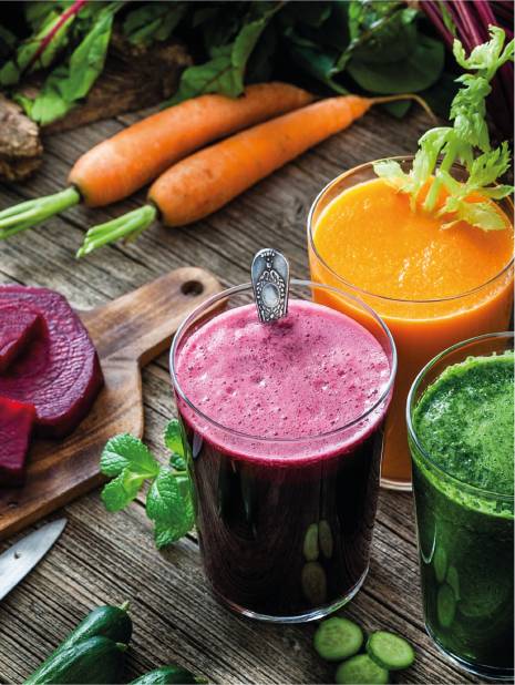 Ecke für vegane und glutenfreie Speisen